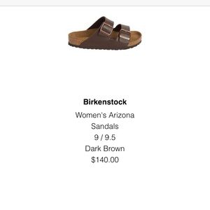 Birkenstock sandals Size 9.5/40